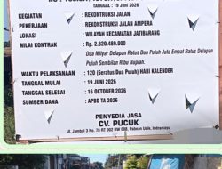 Masyarakat Apresiasi CV PUCUK Rekonstruksi Jalan Ampera,Ekonomi Membaik