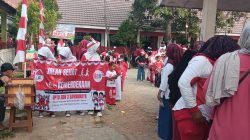 Jalan Sehat Semarak Kemerdekaan UPTD SDN 3 Sambimaya Dimeriahkan Group Dramben JSK-Menggema