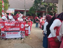 Jalan Sehat Semarak Kemerdekaan UPTD SDN 3 Sambimaya Dimeriahkan Group Dramben JSK-Menggema