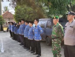 Perkuat Sinergitas, Koramil 1602/Sindang Ikuti Apel Gabungan Muspika Kecamatan Cantigi