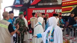 Kodim 0616/Indramayu Amankan Keberangkatan 443 Jemaah Haji Kloter 37 Asal Kabupaten Bekasi
