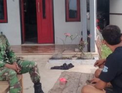 Babinsa Koramil 1603/Lohbener Jalin Komsos Bersama Warga Desa Pamayahan, Imbau Petani Tepat Waktu Tanam