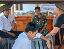 Babinsa Koramil 1605/Sukagumiwang Ajak Warga Tersana Jaga Keamanan dan Dukung Program Pemerintah
