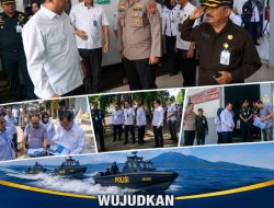 Sinergi Keamanan Dan Pembangunan: Dirpolairud Polda Sulut Dampingi Dirjen Perikanan Tangkap KKP Tinjau Pelabuhan Perikanan Bitung