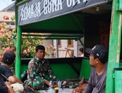 Koramil 1608/Karangampel Perkuat Komsos, Ajak Warga Jaga Kebersihan dan Keamanan Lingkungan