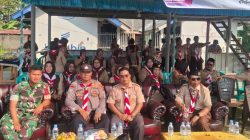 Koramil 1601 Indramayu Hadiri Upacara Hari Pramuka ke-65 Tingkat Kecamatan
