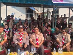 Koramil 1601 Indramayu Hadiri Upacara Hari Pramuka ke-65 Tingkat Kecamatan