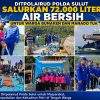 Ditpolairud Polda Sulut Salurkan 72.000 Liter Air Bersih untuk Warga Bunaken dan Manado Tua