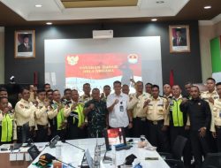 Danramil 1609/Juntinyuat Berikan Materi Wawasan Kebangsaan kepada Security Jatibarang Field