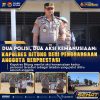 Kapolres Bitung Berikan Penghargaan kepada Dua Personel atas Aksi Kemanusiaan