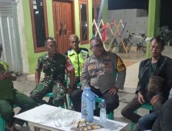 Komsos di Pekandangan,Koramil Indramayu Ingatkan Warga Cegah Karhutla hingga Geng Motor