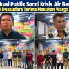 Diskusi Publik Soroti Krisis Air Bersih, PDAM Duasudara Terima Masukan Warga Bitung