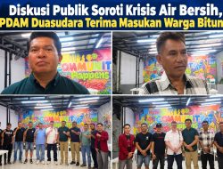 Diskusi Publik Soroti Krisis Air Bersih, PDAM Duasudara Terima Masukan Warga Bitung