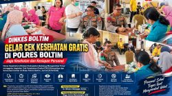 Dinkes Boltim Gelar Cek Kesehatan Gratis bagi Personel Polres untuk Deteksi Dini Gangguan Kesehatan