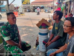 Komsos di Pasar Tradisional, Babinsa Karangmalang Ajak Pedagang Jaga Kamtibmas dan Kebersihan