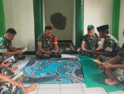 Jelang HUT TNI ke-81, Koramil Sukagumiwang Gelar Doa Bersama di Mushola Makoramil
