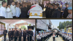 Polri Beri Penghormatan Terakhir kepada Kabid Humas Polda Sulut Kombes Pol. Steidy Raranta