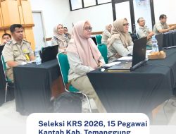 Seleksi KRS 2026, 15 Pegawai Kantah Kab. Temanggung Ambil Bagian