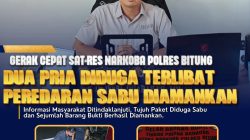 Polres Bitung Amankan Dua Pria Terkait Dugaan Peredaran Narkotika Jenis Sabu
