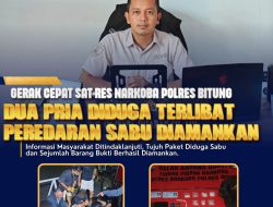 Polres Bitung Amankan Dua Pria Terkait Dugaan Peredaran Narkotika Jenis Sabu