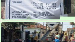 Dana Desa Tahap II Disulap Jadi Jalan Beton Oleh Ali Faosal, Akses Makbaroh Syekh Sama’un Kini Lebih Nyaman