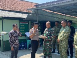 Pererat Sinergitas, Muspika Kertasemaya-Sukagumiwang Sampaikan Ucapan HUT ke-81 TNI