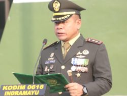 Khidmat di Lapangan Makodim, Kodim 0616 Indramayu Teguhkan Semangat TNI Prima di HUT ke-81