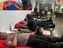 Jelang HUT Polairud 1 Desember, Ditpolairud Polda Sulut Donorkan Darah untuk Kemanusiaan