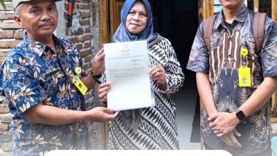Door to Door, Kantah Kabupaten Temanggung Antar Sertipikat PTSL ke Rumah Warga Candiroto