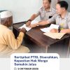 Sertipikat PTSL Diserahkan,Kepastian Hak Warga Semakin Jelas