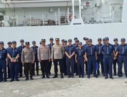 Polsek KPS Bitung Perketat Pengamanan Kedatangan Kapal Negara Peserta Regional MARPOLEX 2026