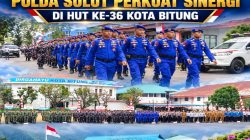 Ditpolairud Polda Sulut Berpartisipasi dalam Upacara HUT ke-36 Kota Bitung