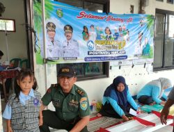 Babinsa Koramil 1609/Juntinyuat Dampingi Kegiatan Posyandu ILP di Desa Lombang, Layani Balita hingga Lansia