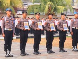 Kapolda Sulut Pimpin Upacara PTDH 22 Personel, Empat Diproses Secara Simbolis