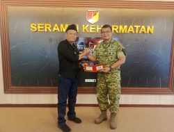 Dansecata Rindam XIII/Merdeka Terima Audiensi Pola Bitung, Perkuat Sinergi TNI dan Ormas
