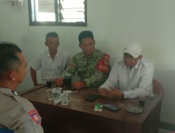 Komsos di Pabean Udik, Anggota Koramil Indramayu Ajak Warga Jaga Keamanan dan Cegah Kebakaran