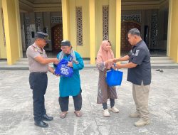 Polres Bitung Salurkan Puluhan Paket Sembako dalam Peringatan HUT Humas Polri ke-75