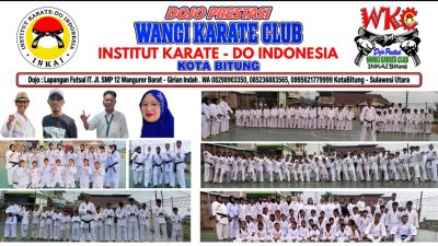 Wangi Karate Club Bitung Bina 37 Karate Muda melalui Ujian Kenaikan Sabuk