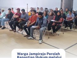 Warga Jampirejo Peroleh Kepastian Hukum melalui Progran PTSL