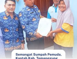Semangat Sumpah Pemuda Kantah Kab. Temanggung Serahkan Sertipikat PTSL