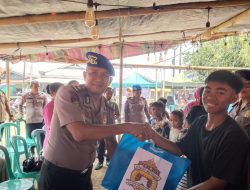 Ditpolairud Polda Sulut Salurkan Bantuan Perlengkapan Sekolah bagi Anak Korban Kebakaran di Bitung