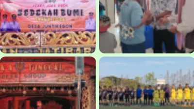 Sedekah Bumi Desa Juntikebon 2026 Berlangsung Meriah, Santunan Anak Yatim hingga Laga Sepak Bola Warnai Pesta Adat