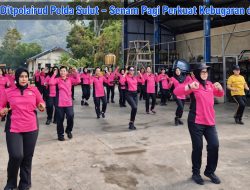 Bhayangkari Ditpolairud Polda Sulut Senam Pagi Perkuat Kebugaran dan Solidaritas